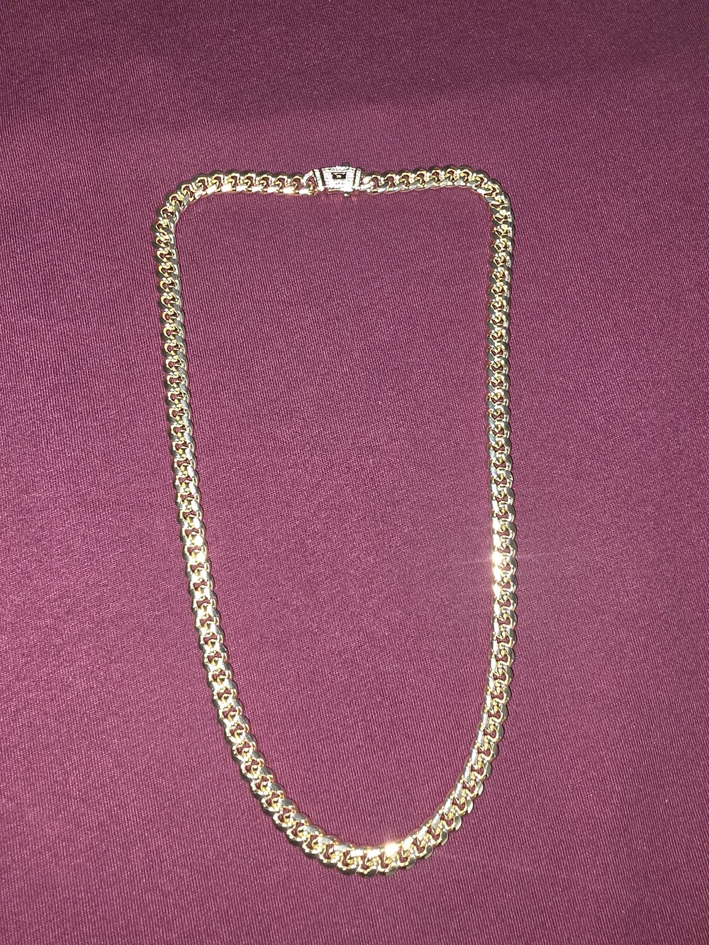 14k Cuban link 18 Inches